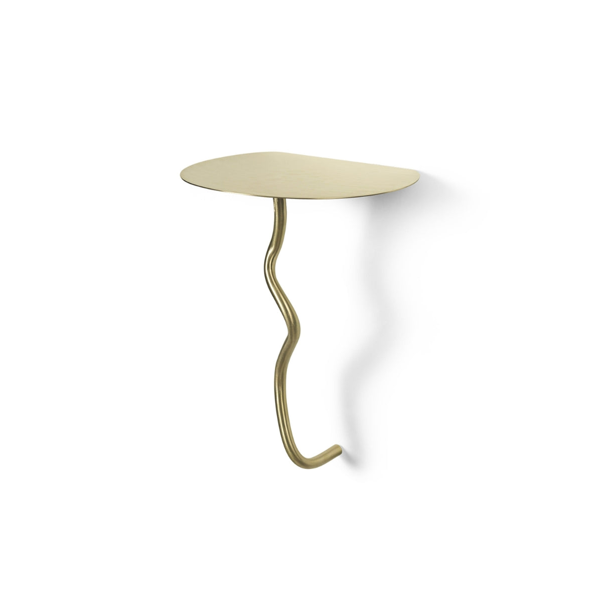 ferm LIVING Curvature Wall Table. Free UK delivery at someday designs. #colour_brass