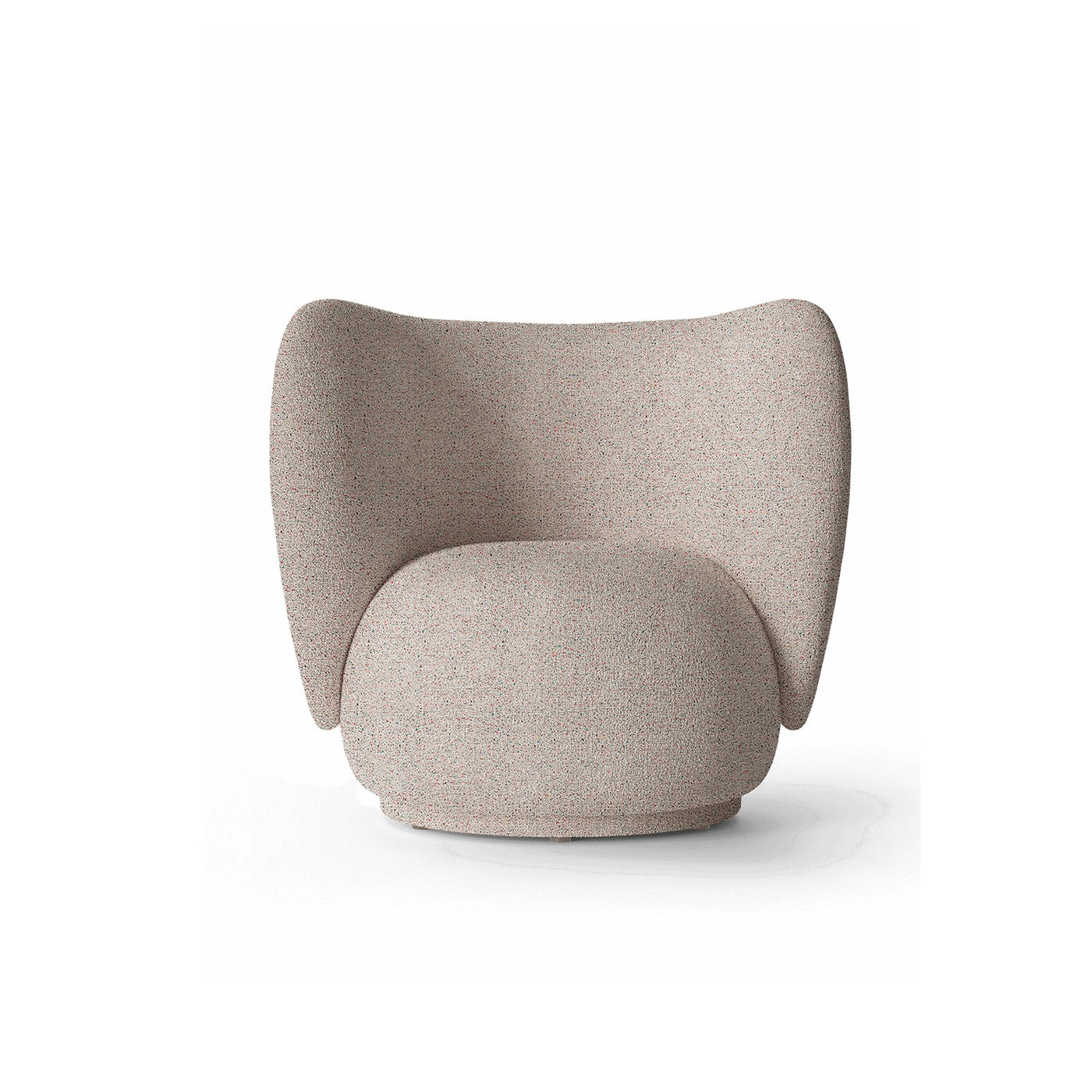 Ferm Living Rico Lounge Chair. Made to order from someday designs 1104265839. #colour_light-grey-confetti-boucle