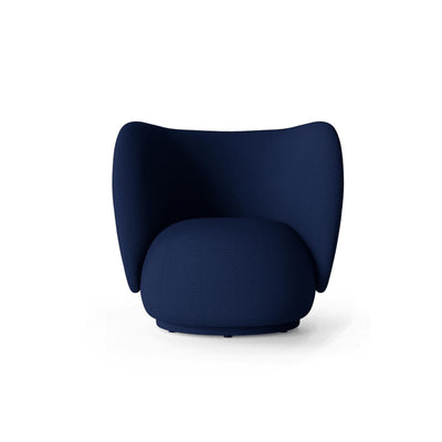Ferm Living Rico Lounge Chair 1104265202. Made to order from someday designs. #colour_deep-blue-wool-boucle