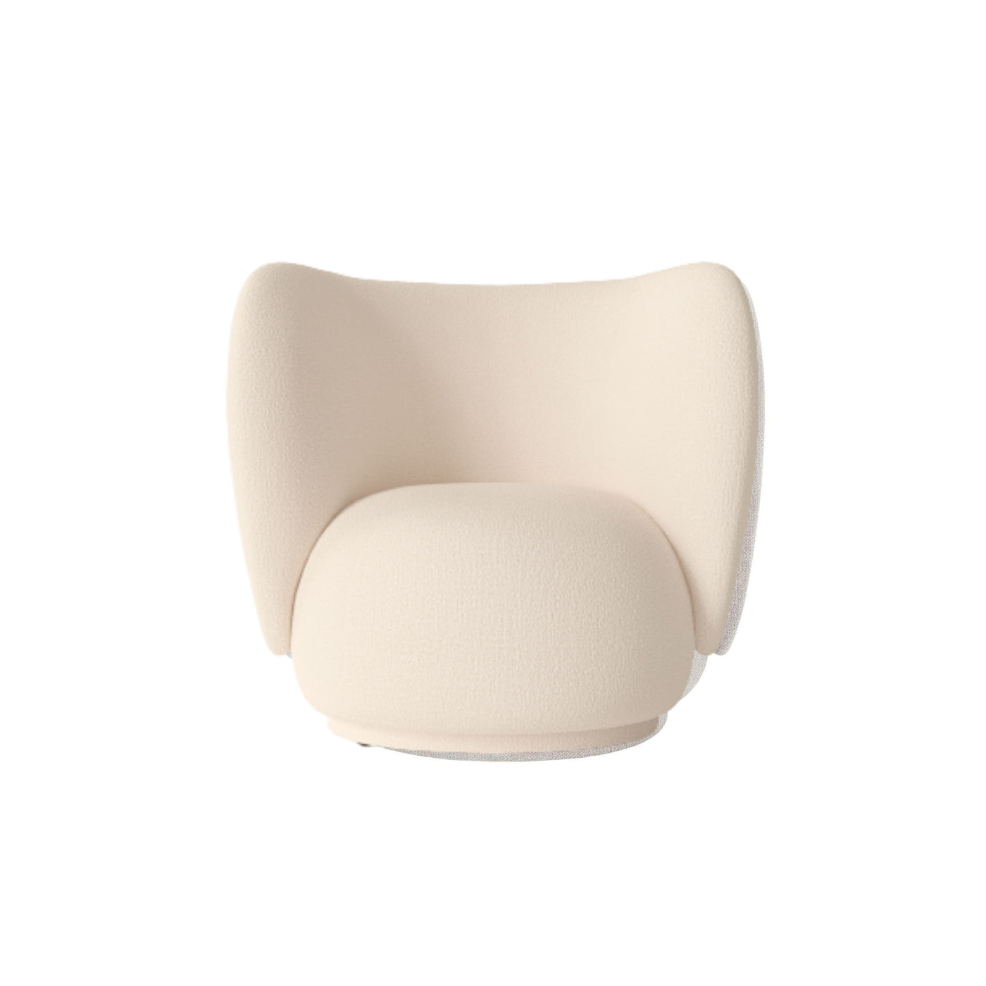 Ferm Living Rico Lounge Chair. Made to order from someday designs. #colour_off-white-wool-boucle
