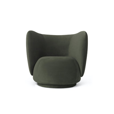 Ferm Living Rico Lounge Chair. Made to order from someday designs. #colour_pine-rich-velvet