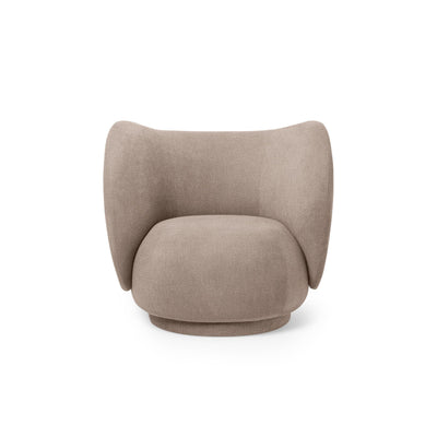 Ferm Living Rico Lounge Chair. Made to order from someday designs. #colour_sand-boucle