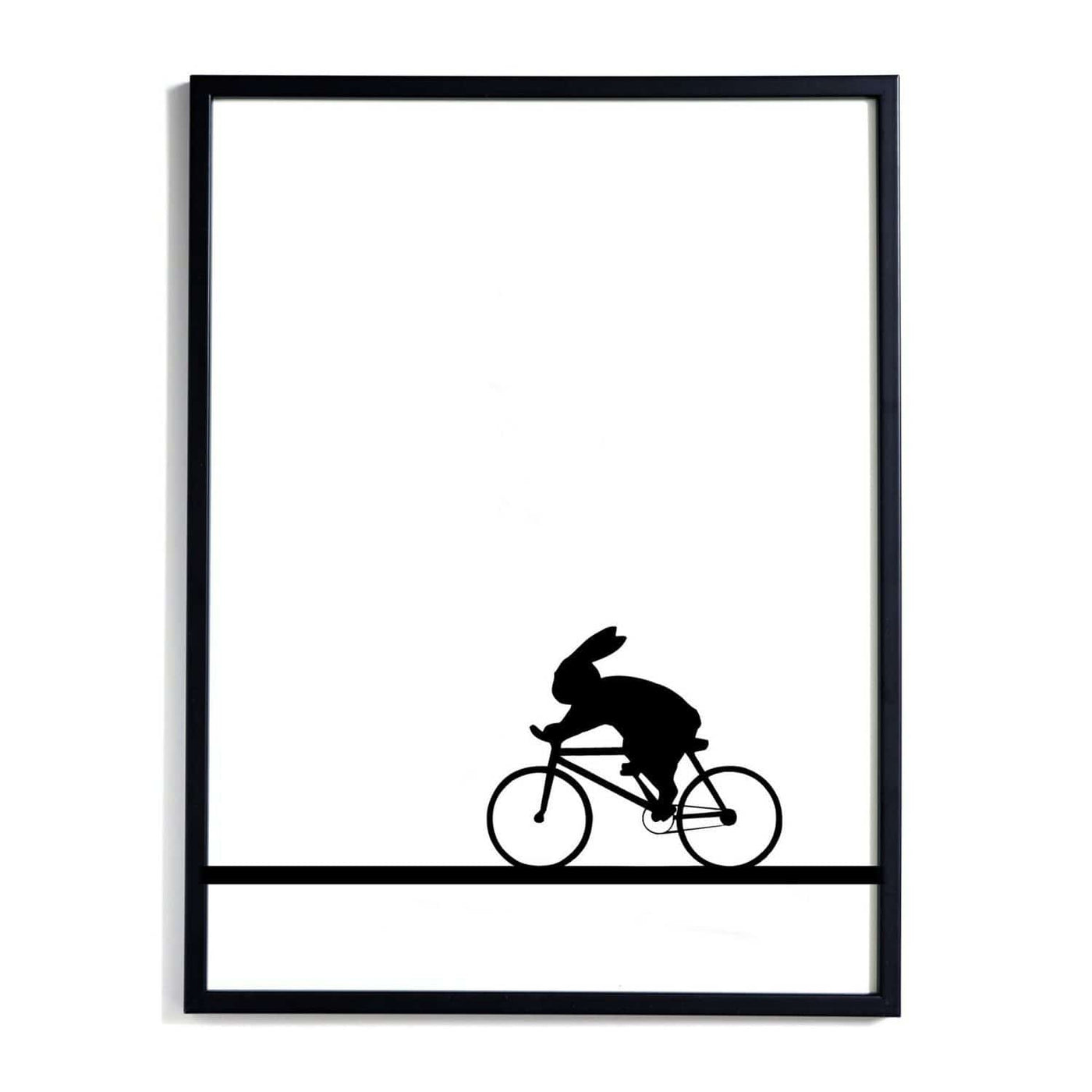 Ham Racing Bike Rabbit art print. Shop now at someday designs