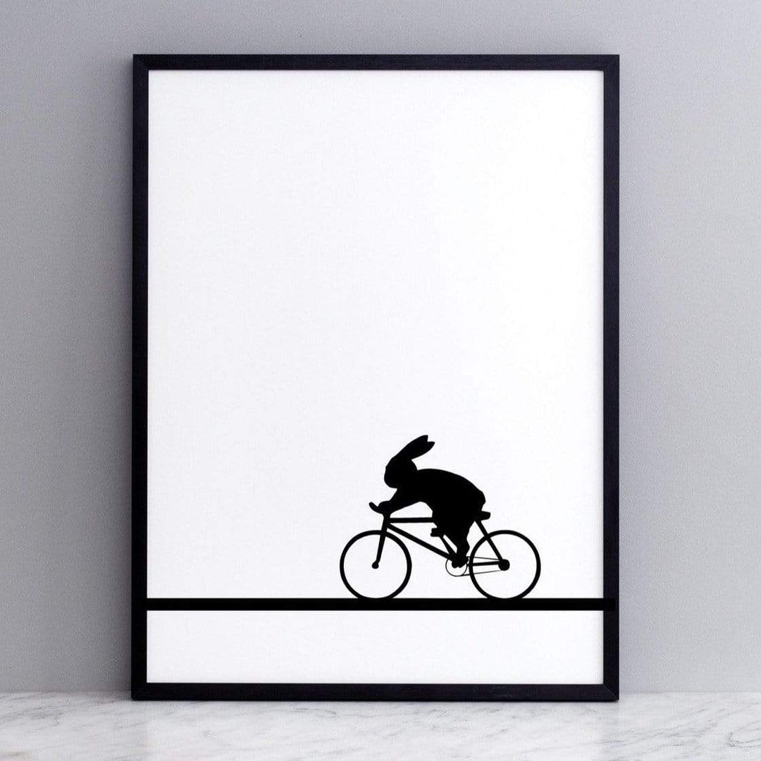HAM Racing Bike Rabbit Print | someday designs