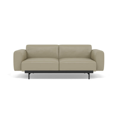 Muuto In Situ 2 Seater sofa in configuration 1. Made to order from someday designs. #colour_stone-refine-leather