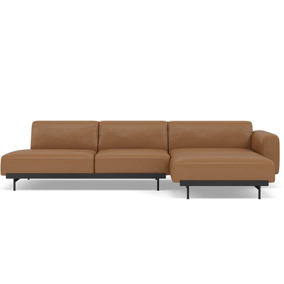 Muuto In Situ Modular 3 Seater Sofa, configuration 8. Made to order from someday designs. #colour_cognac-refine-leather