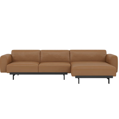 Muuto In Situ Modular 3 Seater Sofa, configuration 6. Made to order from someday designs. #colour_cognac-refine-leather