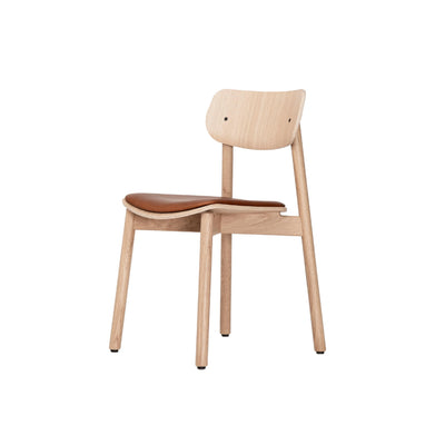 John Green Otis Chair Upholstered. British design at someday designs. #seat_pad_cognac-leather
