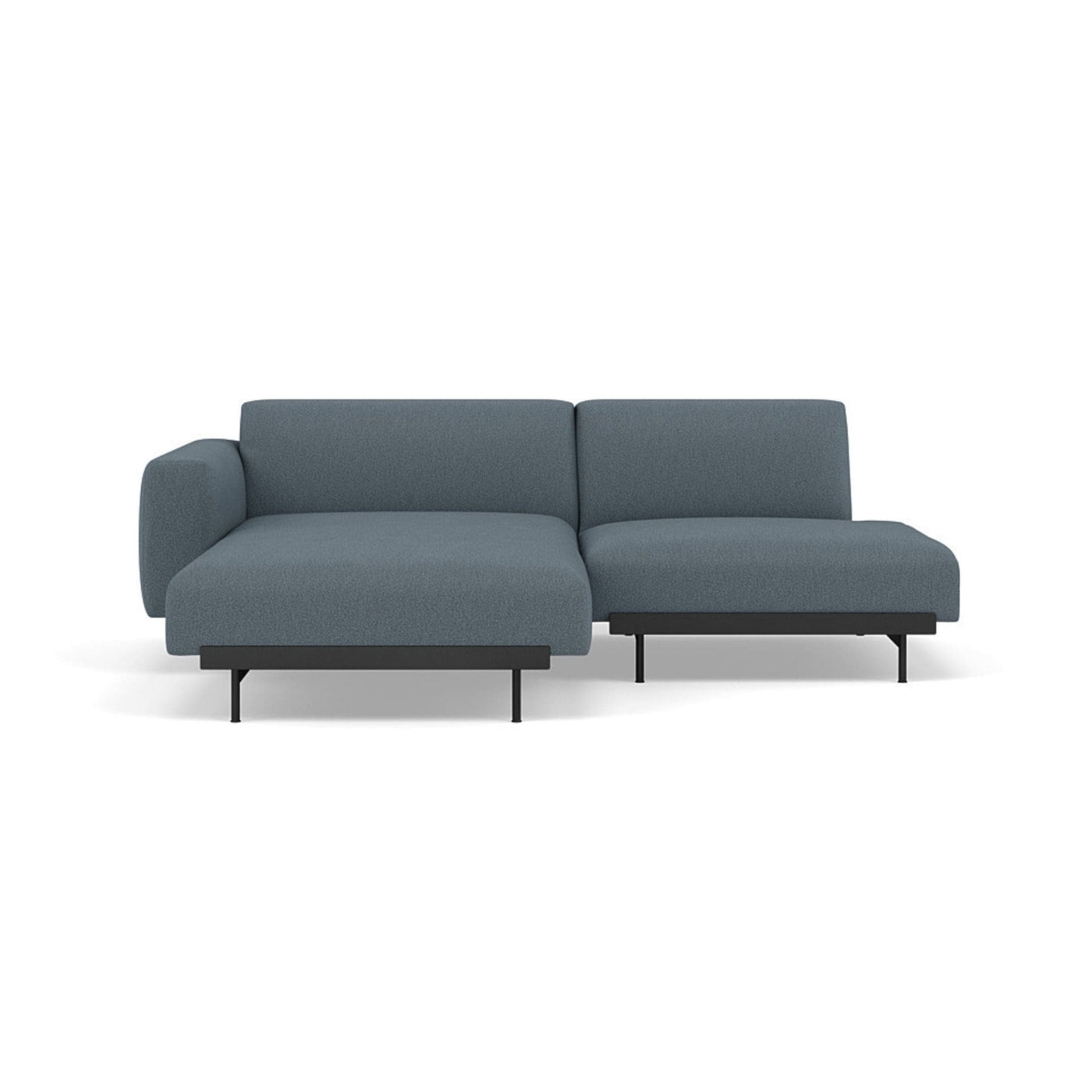 Muuto In Situ Modular 2 Seater Sofa, configuration 6 in clay 1 fabric. Made to order from someday designs #colour_clay-1-blue