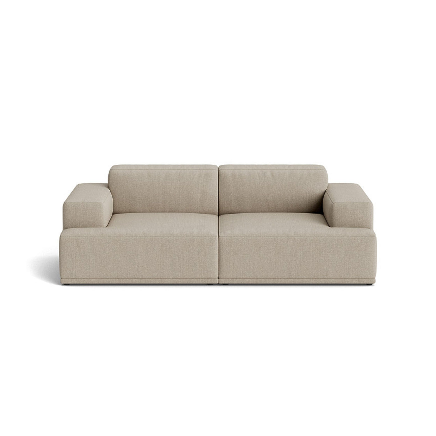 Muuto Connect Soft Modular 2 Seater Sofa, configuration 1. made-to-order from someday designs. #colour_clay-10
