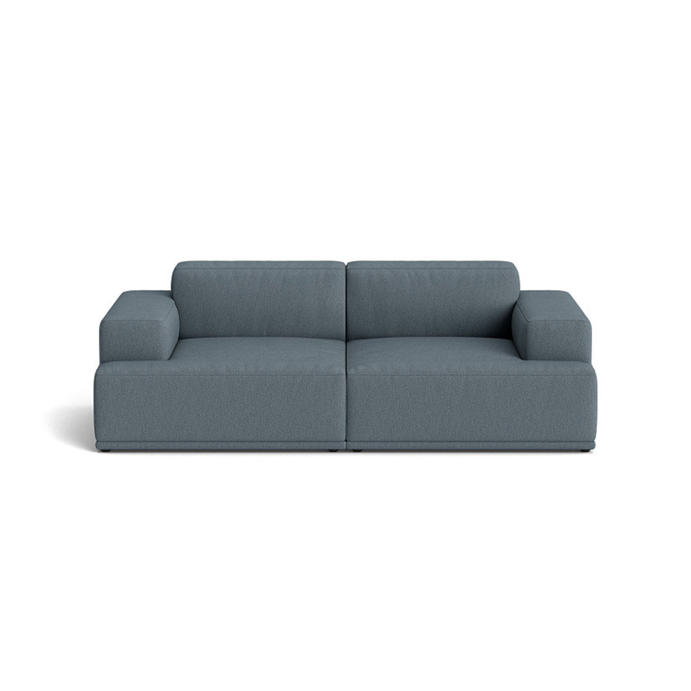Muuto Connect Soft Modular 2 Seater Sofa, configuration 1. made-to-order from someday designs. #colour_clay-1-blue