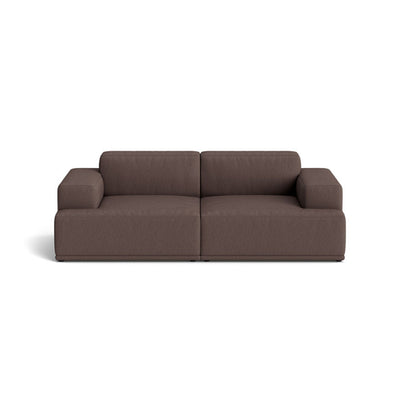 Muuto Connect Soft Modular 2 Seater Sofa, configuration 1. made-to-order from someday designs. #colour_clay-6-red-brown
