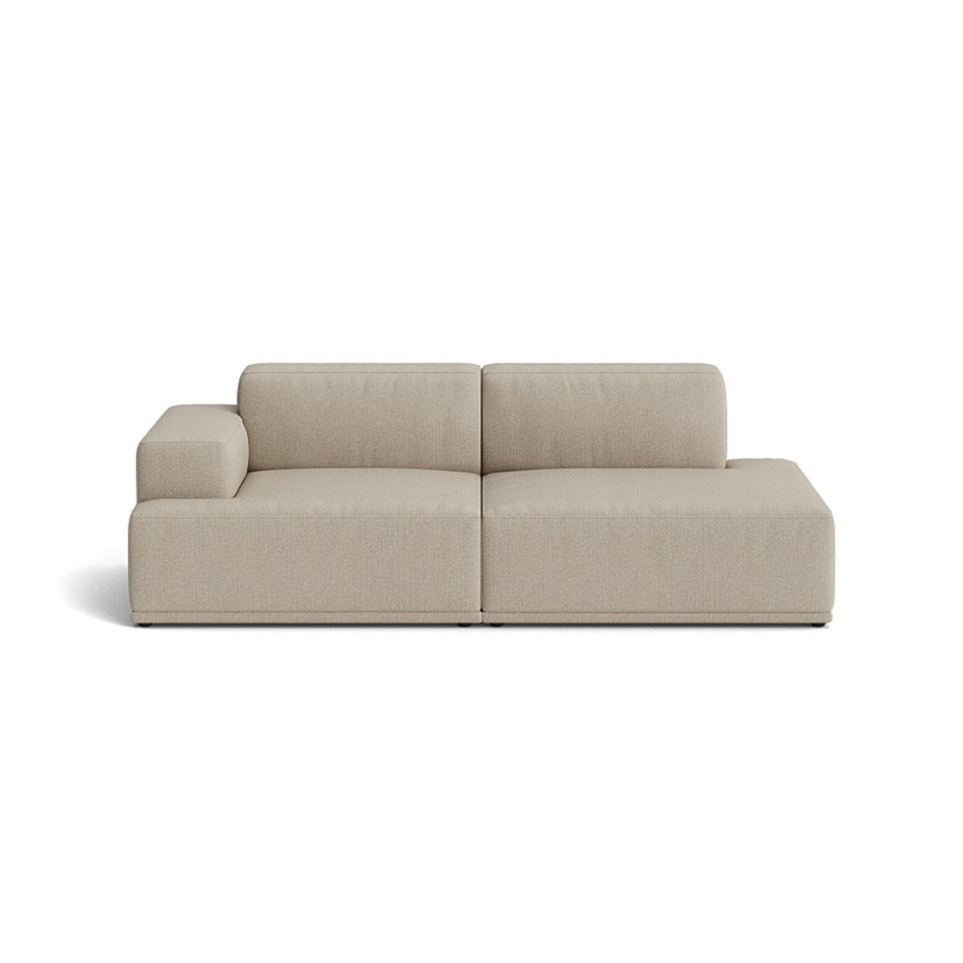Muuto Connect Soft Modular 2 Seater Sofa, configuration 2. made-to-order from someday designs. #colour_clay-10