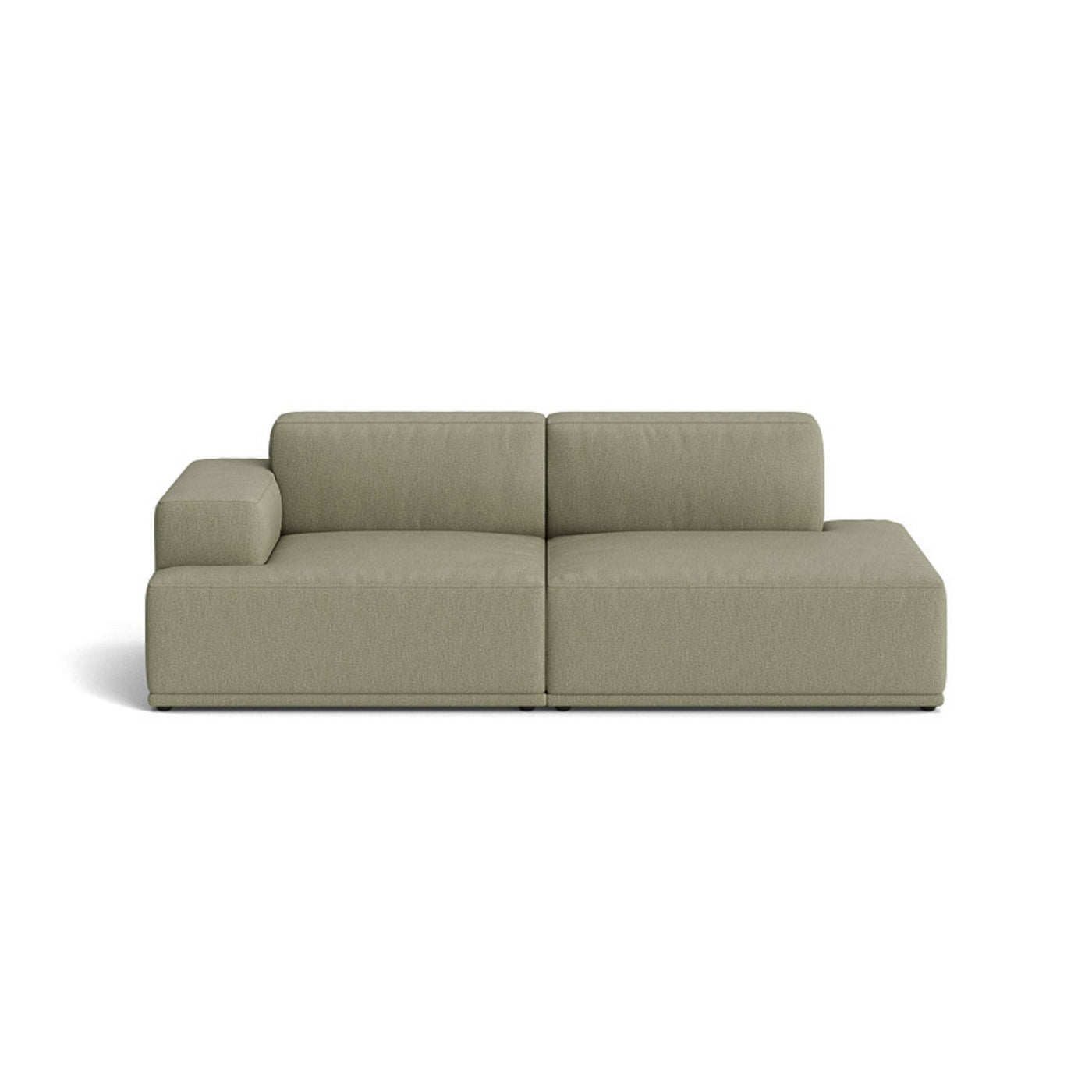 Muuto Connect Soft Modular 2 Seater Sofa, configuration 2. made-to-order from someday designs. #colour_clay-15