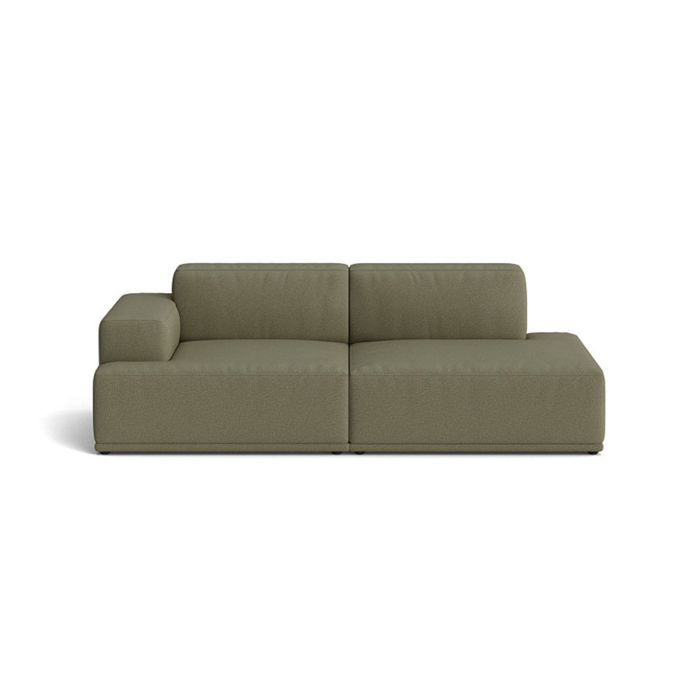 Muuto Connect Soft Modular 2 Seater Sofa, configuration 2. made-to-order from someday designs. #colour_clay-17
