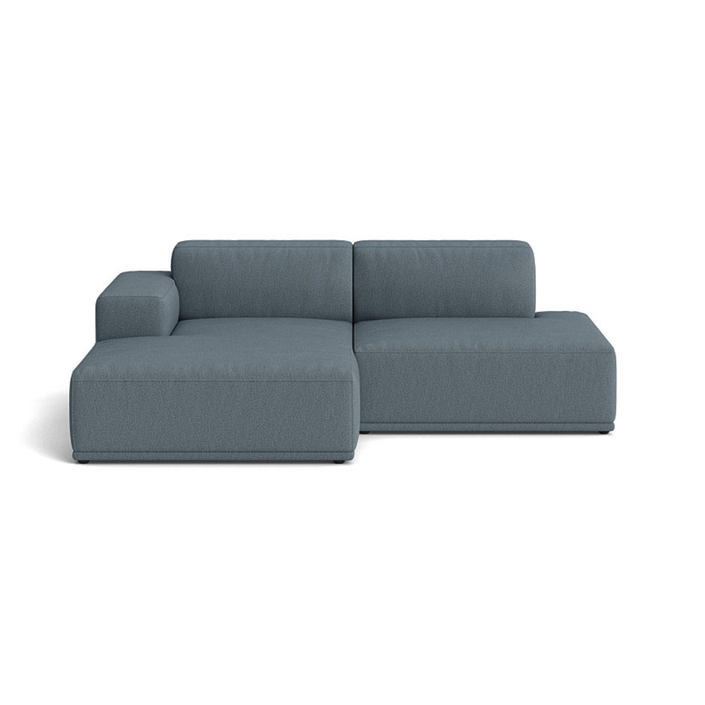 Muuto Connect Soft Modular 2 Seater Sofa, configuration 3. made-to-order from someday designs. #colour_clay-1-blue