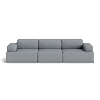 Muuto Connect Soft Modular 3 Seater Sofa, configuration 1. Made-to-order from someday designs. #colour_balder-1775