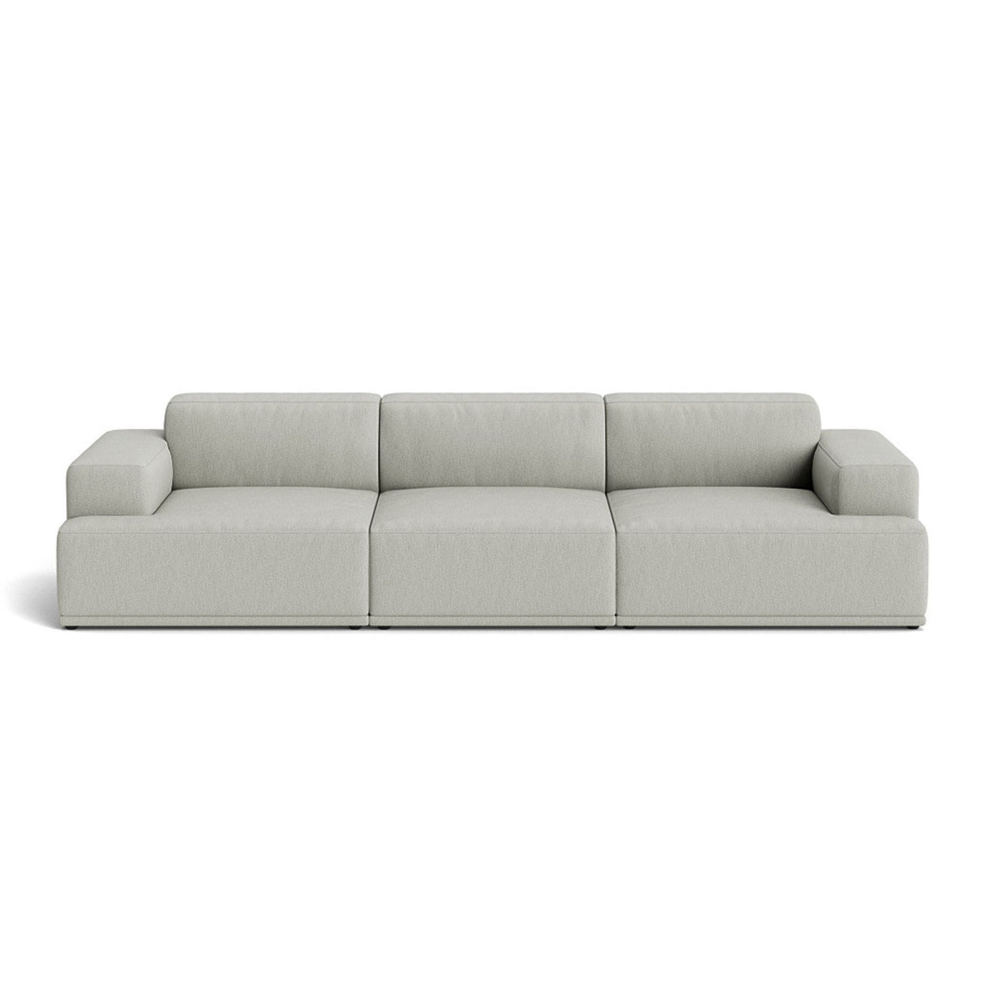 Muuto Connect Soft Modular 3 Seater Sofa, configuration 1. Made-to-order from someday designs. #colour_clay-12