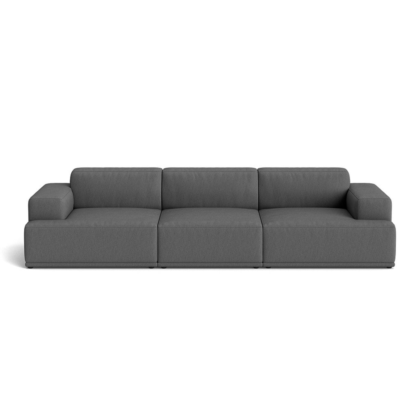 Muuto Connect Soft Modular 3 Seater Sofa, configuration 1. Made-to-order from someday designs. #colour_clay-13