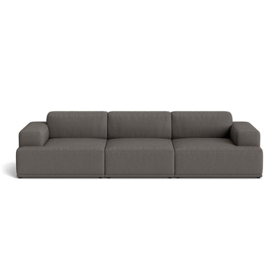 Muuto Connect Soft Modular 3 Seater Sofa, configuration 1. Made-to-order from someday designs. #colour_clay-9