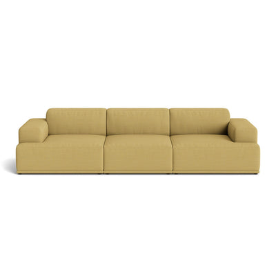 Muuto Connect Soft Modular 3 Seater Sofa, configuration 1. Made-to-order from someday designs. #colour_hallingdal-407