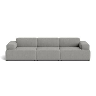 Muuto Connect Soft Modular 3 Seater Sofa, configuration 1. Made-to-order from someday designs. #colour_re-wool-128