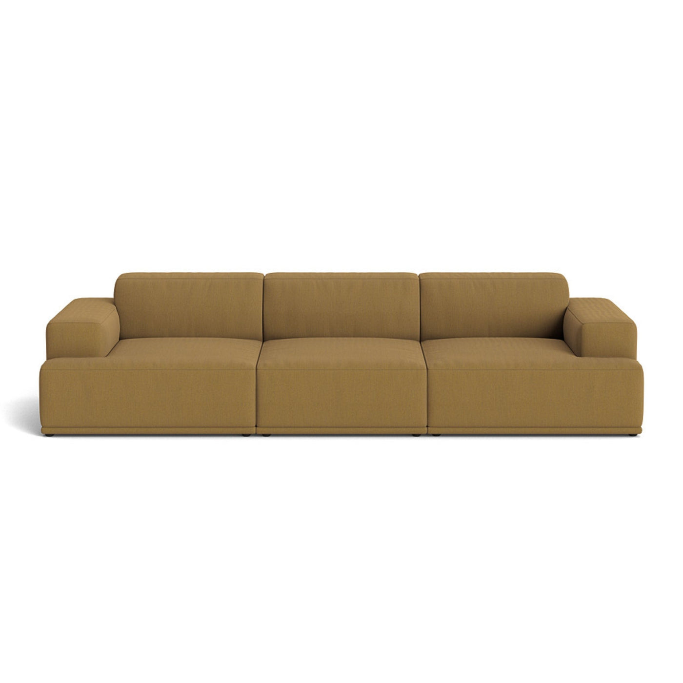 Muuto Connect Soft Modular 3 Seater Sofa, configuration 1. Made-to-order from someday designs. #colour_re-wool-448