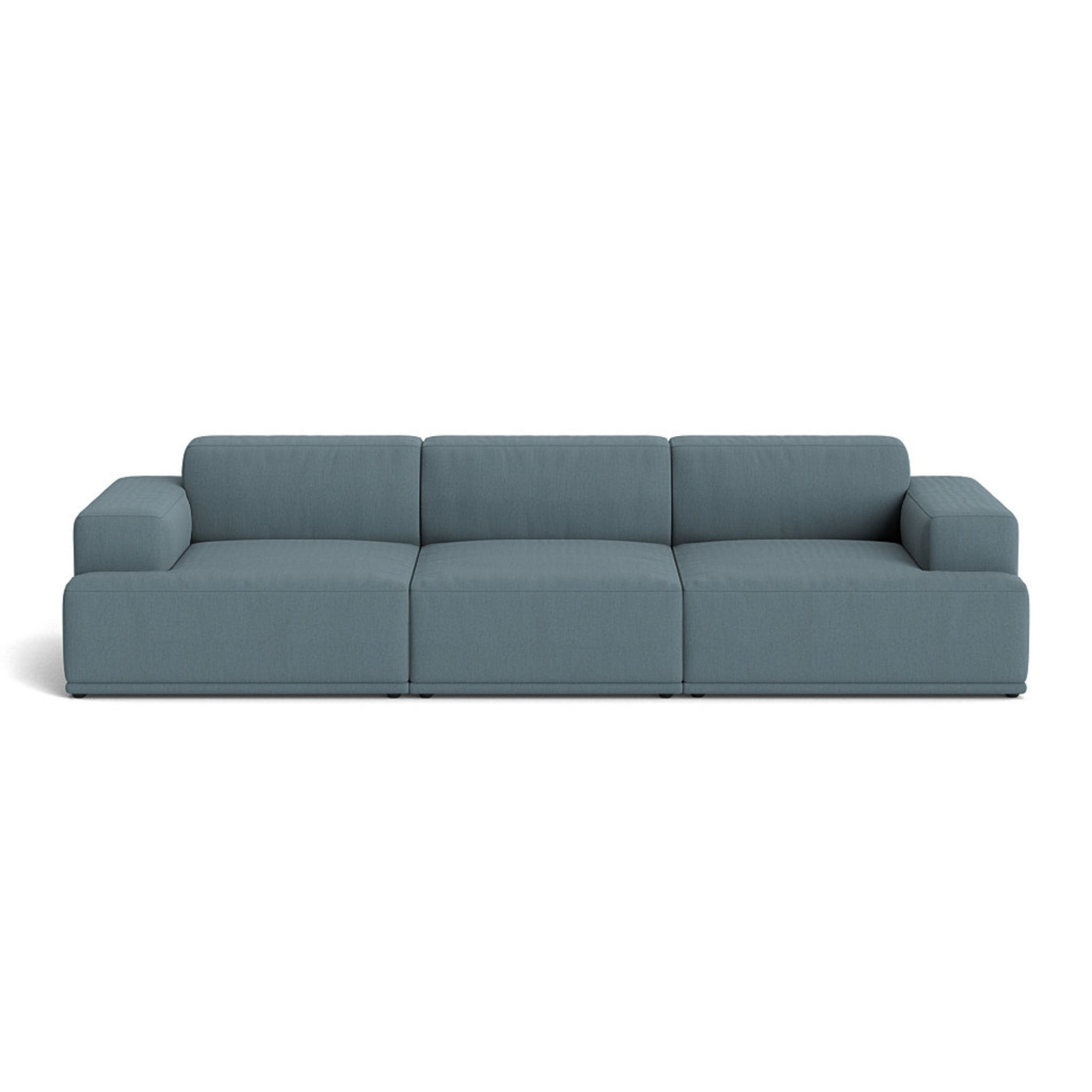 Muuto Connect Soft Modular 3 Seater Sofa, configuration 1. Made-to-order from someday designs. #colour_re-wool-768