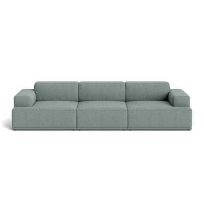 Muuto Connect Soft Modular 3 Seater Sofa, configuration 1. Made-to-order from someday designs. #colour_re-wool-828