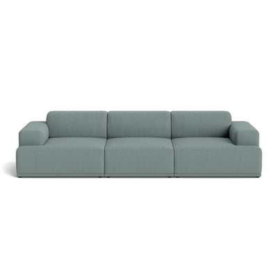 Muuto Connect Soft Modular 3 Seater Sofa, configuration 1. Made-to-order from someday designs. #colour_re-wool-868
