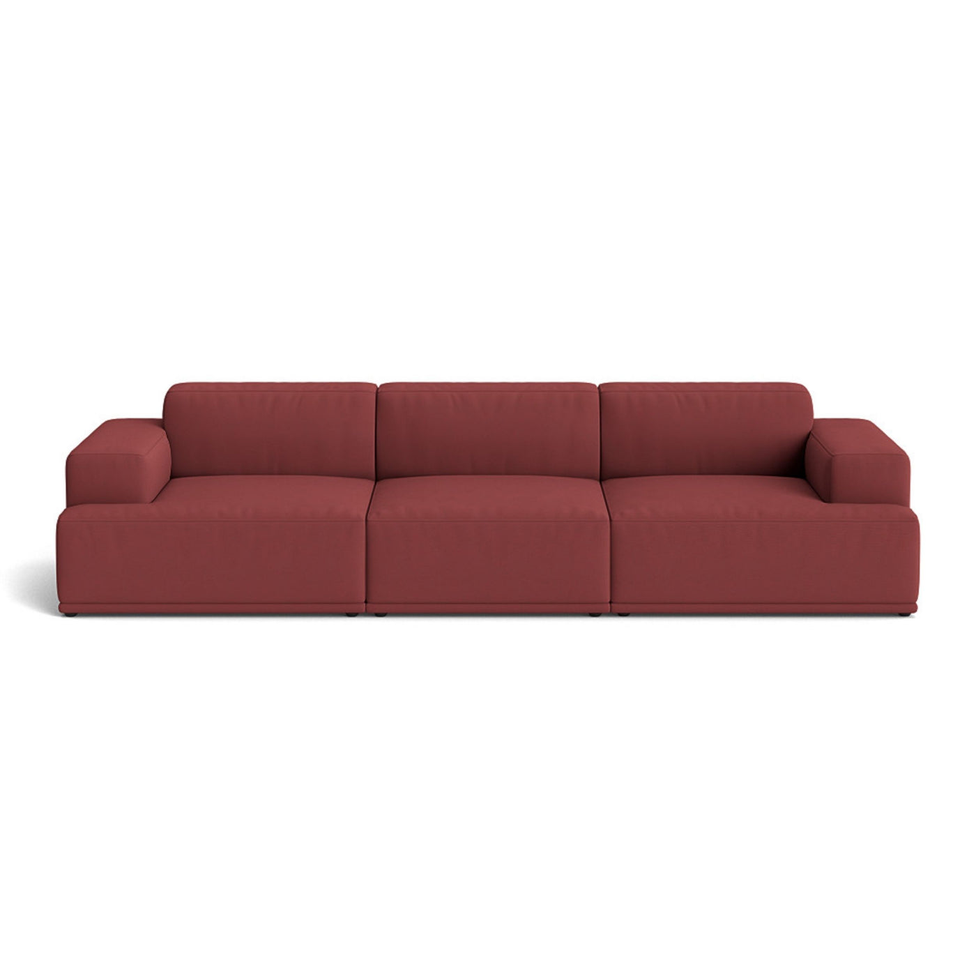 Muuto Connect Soft Modular 3 Seater Sofa, configuration 1. Made-to-order from someday designs. #colour_rime-591