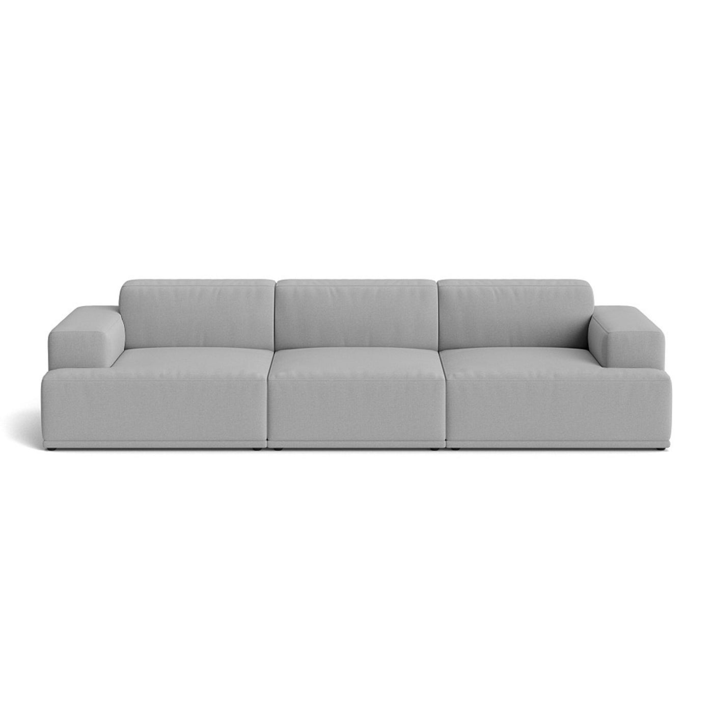 Muuto Connect Soft Modular 3 Seater Sofa, configuration 1. Made-to-order from someday designs. #colour_steelcut-trio-133