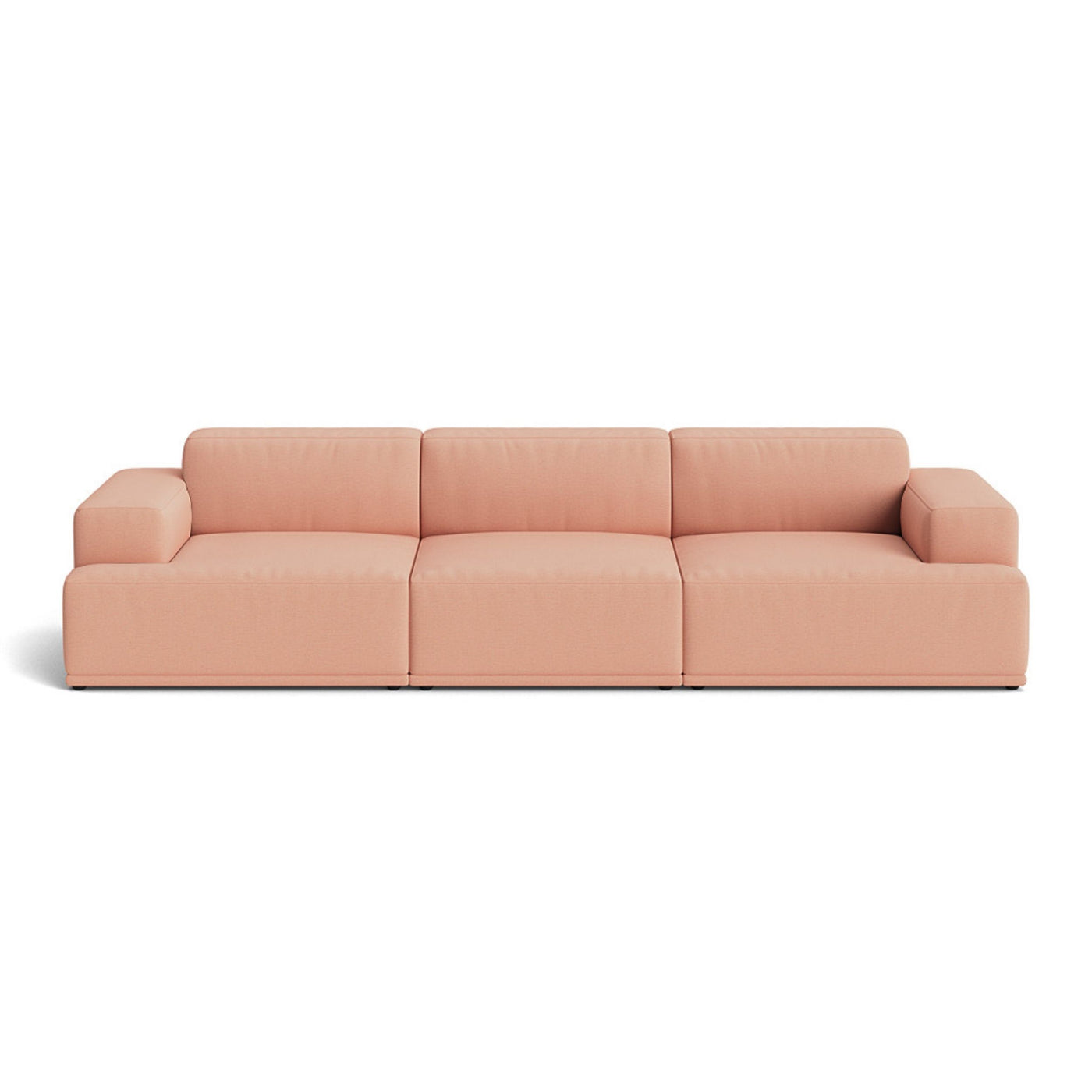 Muuto Connect Soft Modular 3 Seater Sofa, configuration 1. Made-to-order from someday designs. #colour_steelcut-trio-515