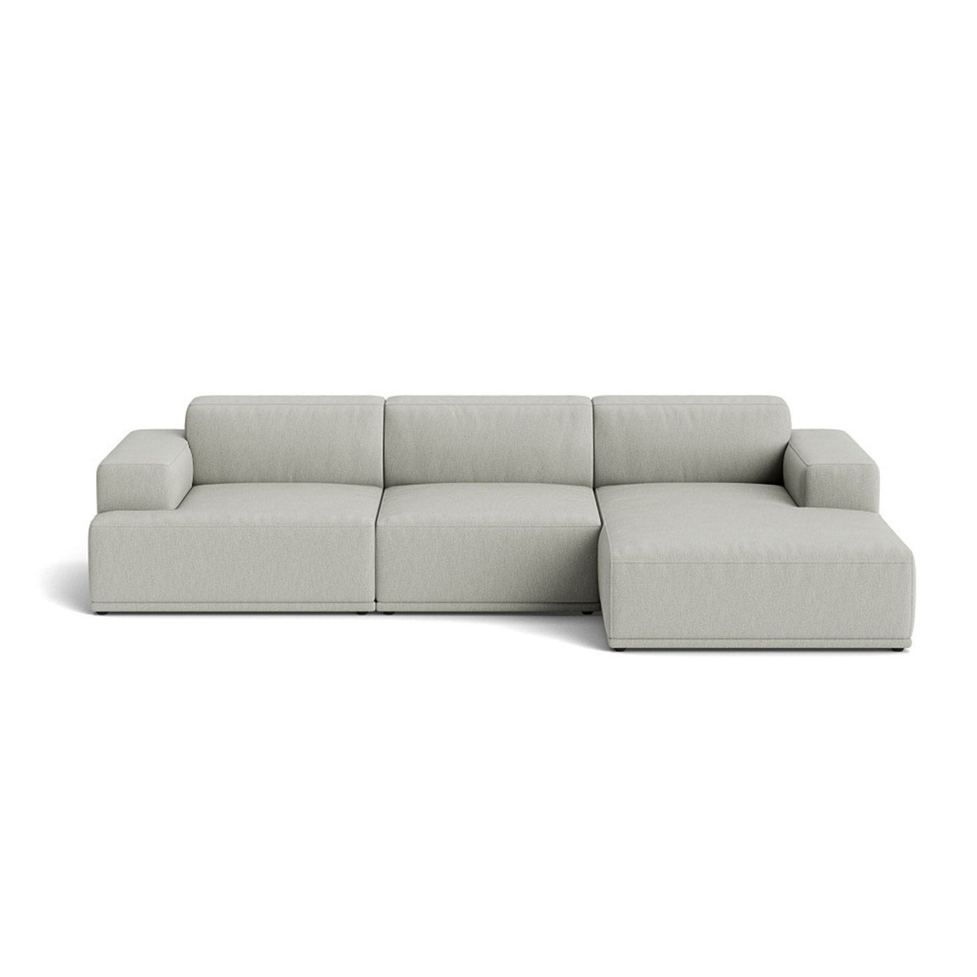 Muuto Connect Soft Modular 3 Seater Sofa, configuration 3. Made-to-order from someday designs. #colour_clay-12