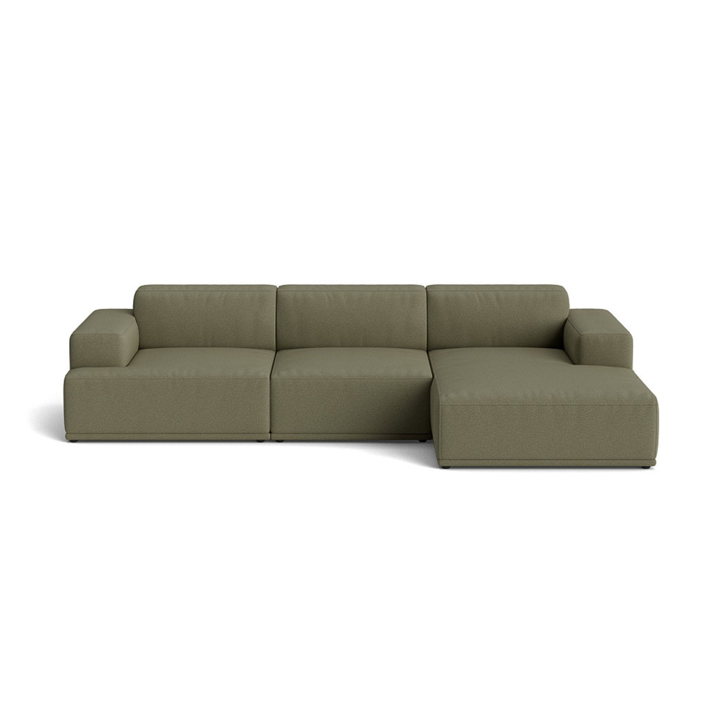 Muuto Connect Soft Modular 3 Seater Sofa, configuration 3. Made-to-order from someday designs. #colour_clay-17