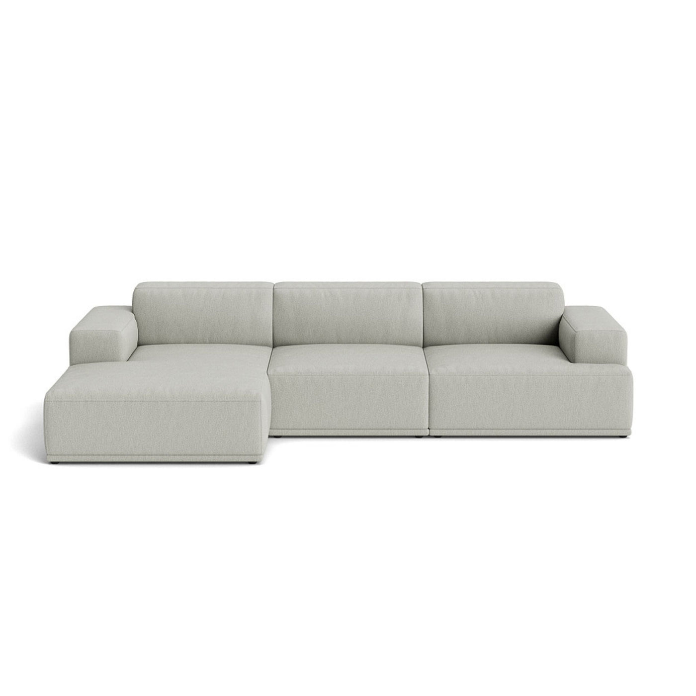 Muuto Connect Soft Modular 3 Seater Sofa, configuration 2. Made-to-order from someday designs. #colour_clay-12