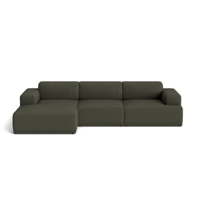 Muuto Connect Soft Modular 3 Seater Sofa, configuration 2. Made-to-order from someday designs. #colour_clay-14