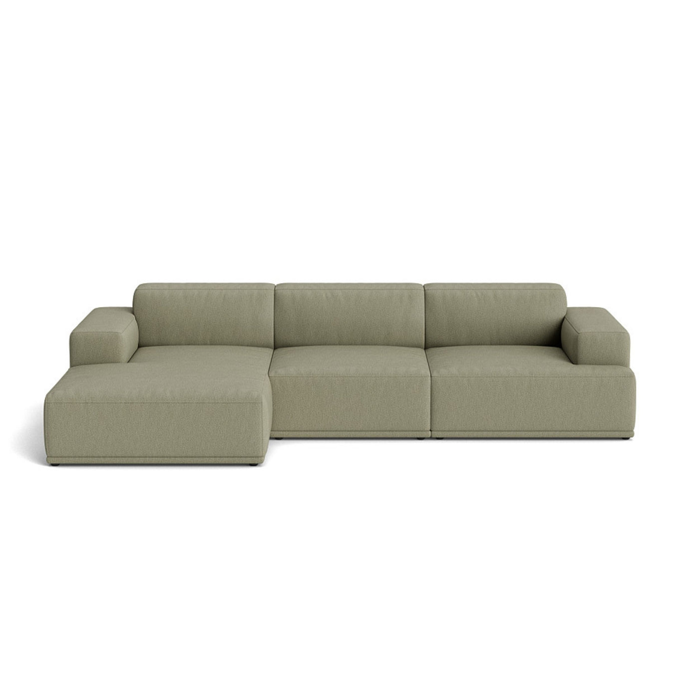 Muuto Connect Soft Modular 3 Seater Sofa, configuration 2. Made-to-order from someday designs. #colour_clay-15