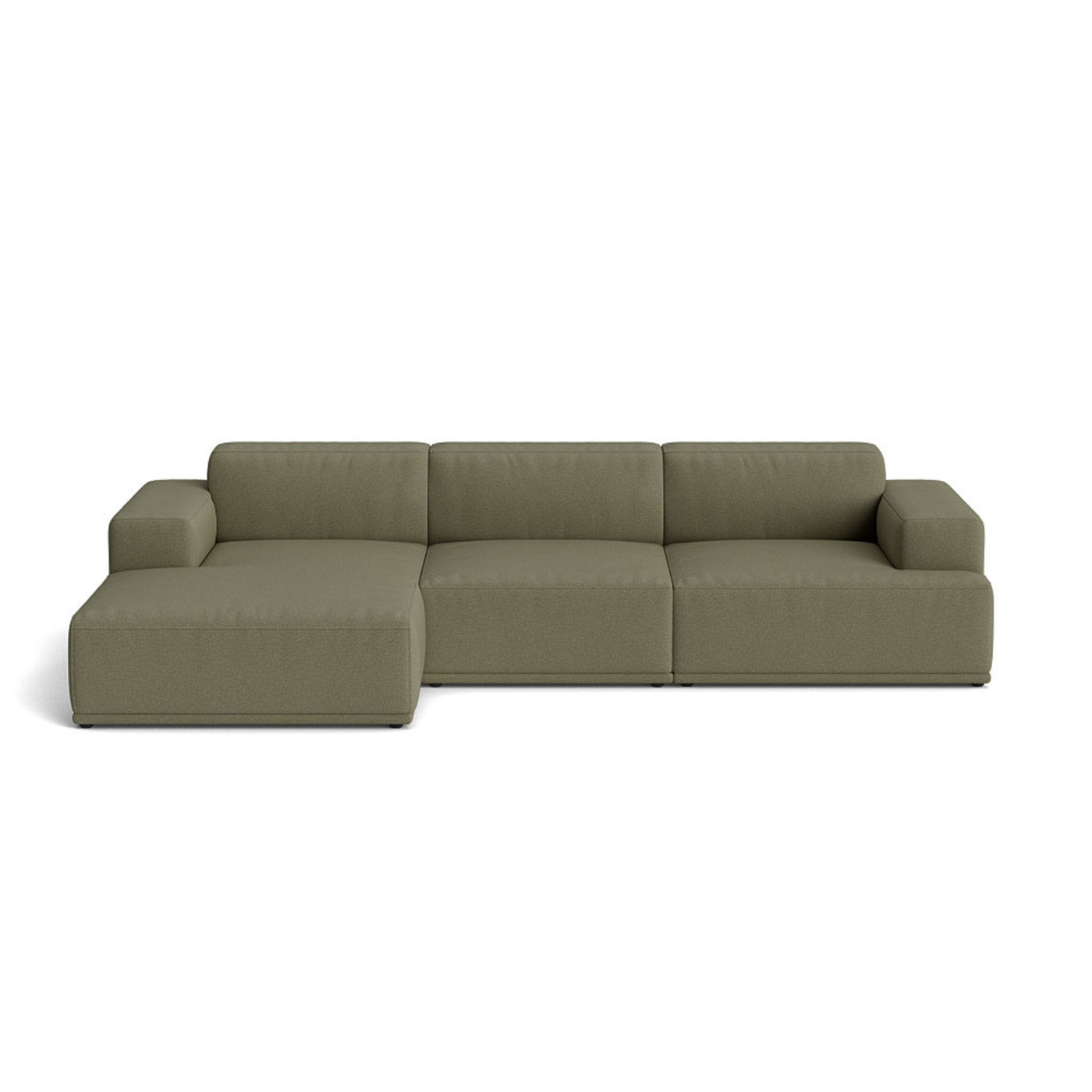 Muuto Connect Soft Modular 3 Seater Sofa, configuration 2. Made-to-order from someday designs. #colour_clay-17