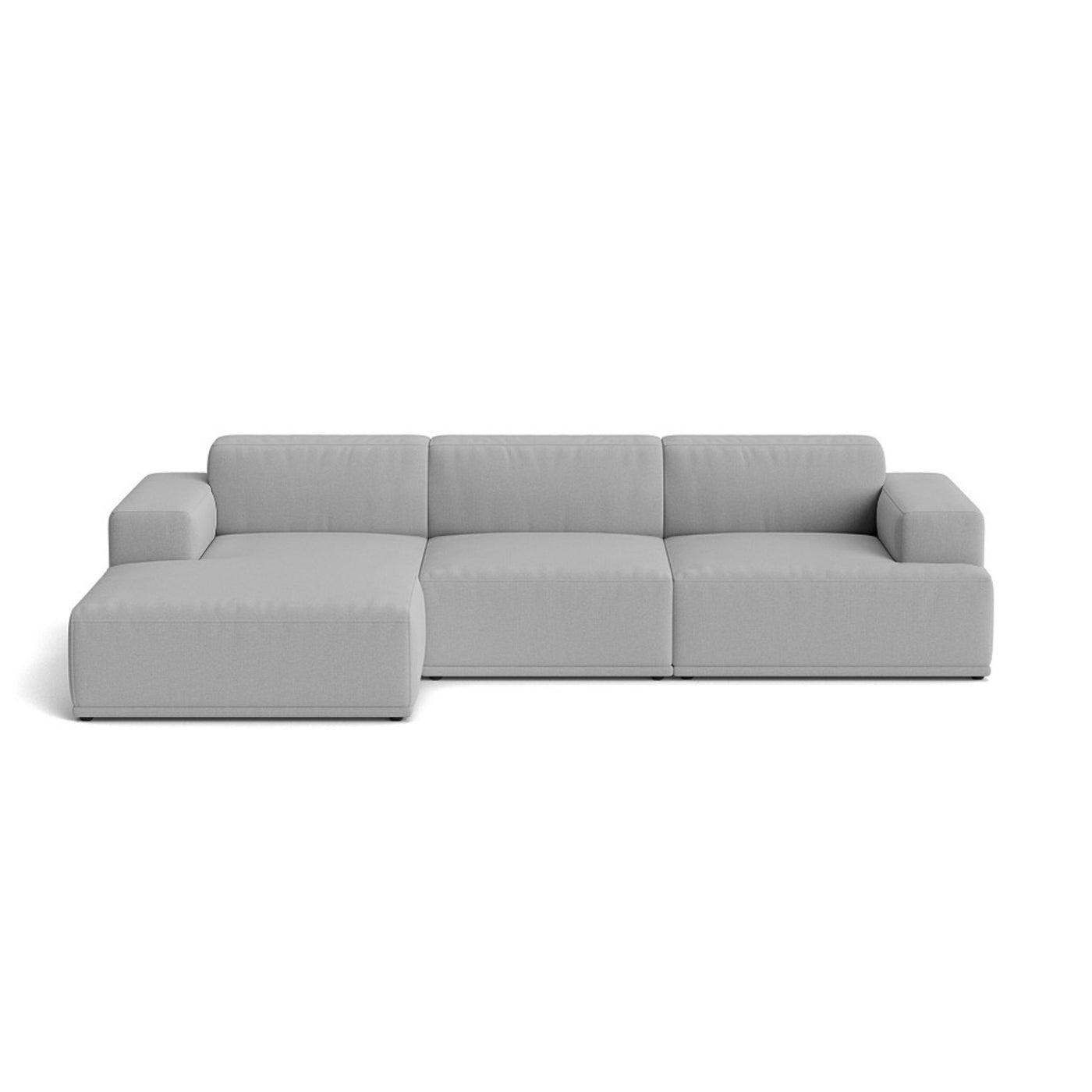 Muuto Connect Soft Modular 3 Seater Sofa, configuration 3. Made-to-order from someday designs. #colour_steelcut-trio-133