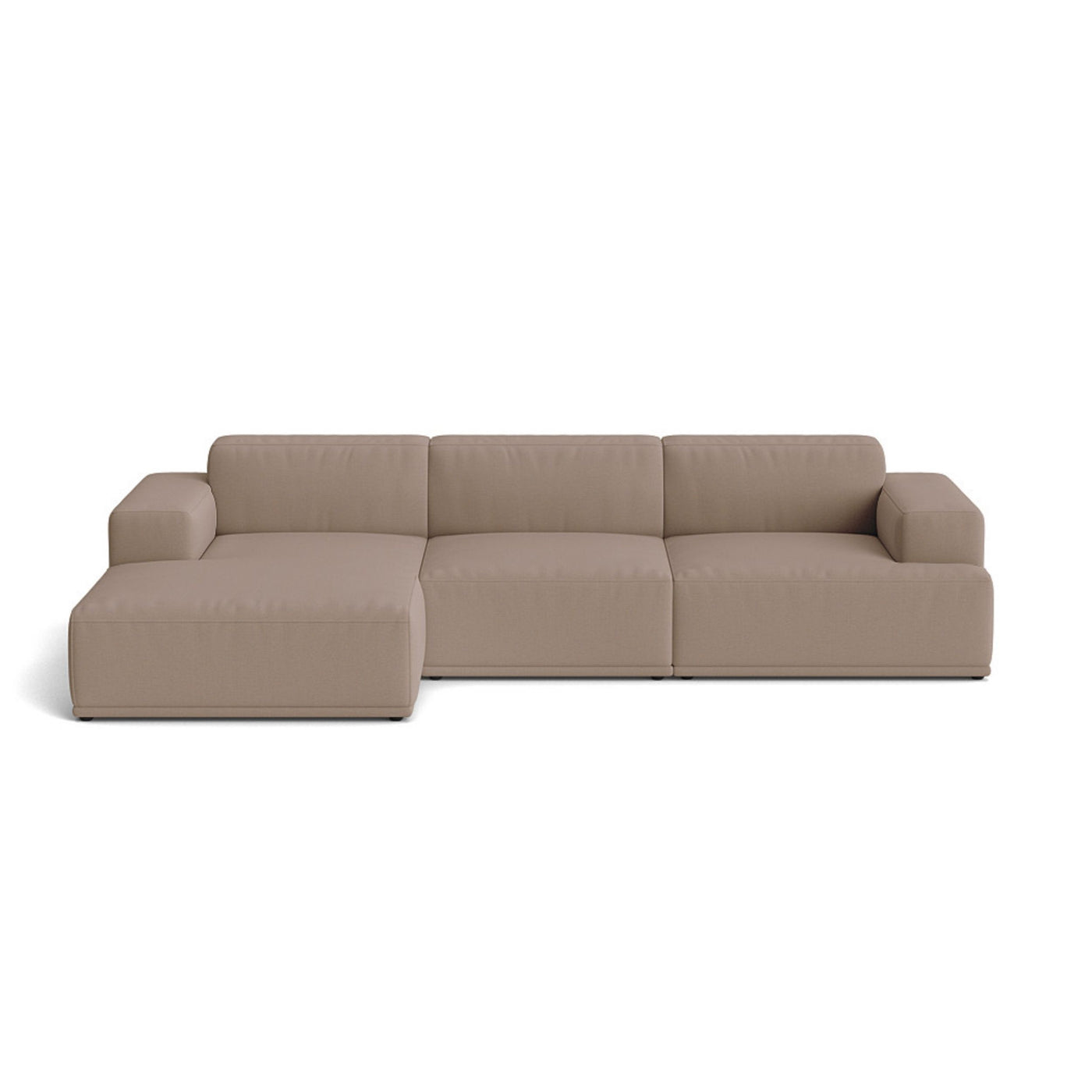 Muuto Connect Soft Modular 3 Seater Sofa, configuration 3. Made-to-order from someday designs. #colour_steelcut-trio-426