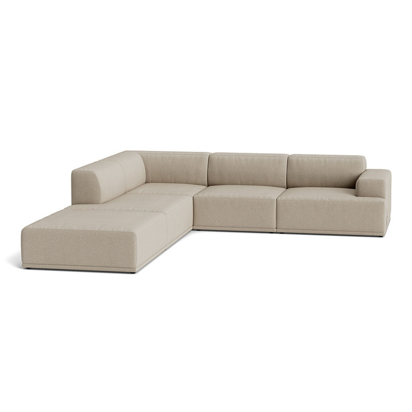 Muuto Connect Soft Modular Corner Sofa, configuration 1. Made-to-order from someday designs. #colour_clay-10