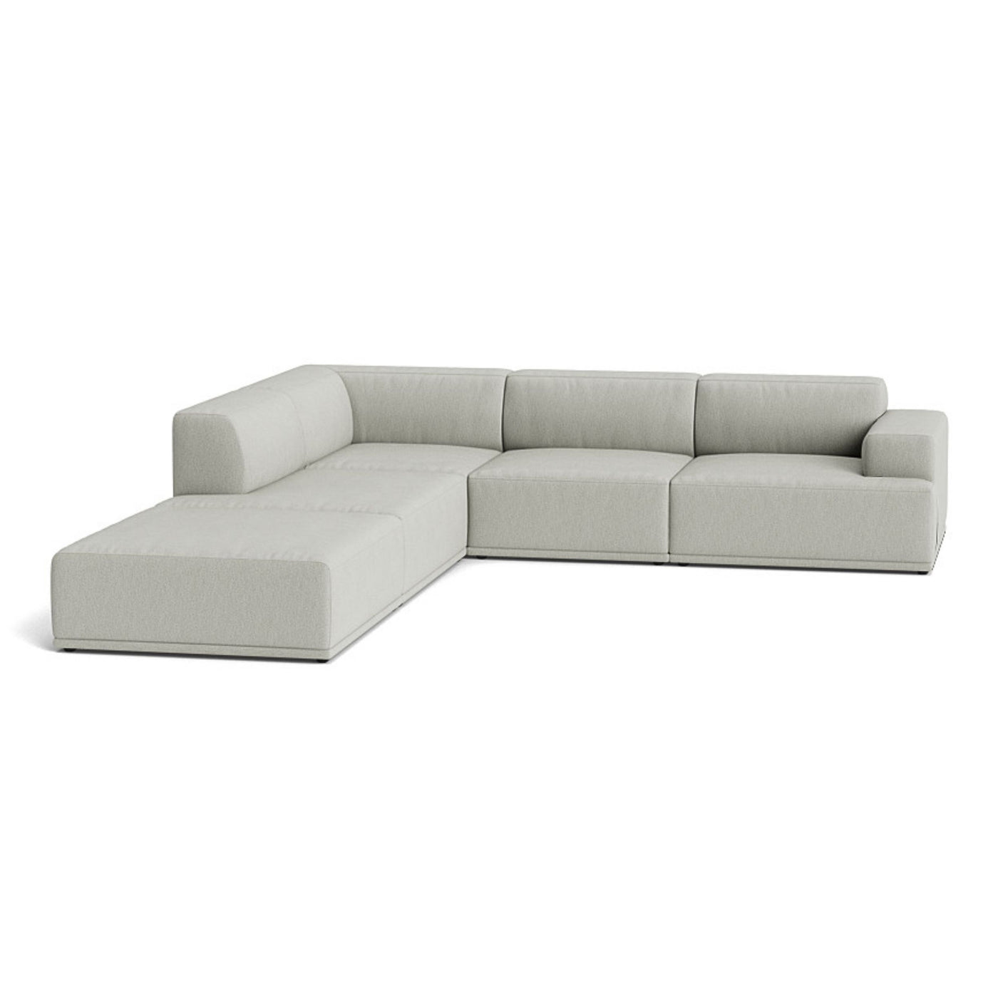 Muuto Connect Soft Modular Corner Sofa, configuration 1. Made-to-order from someday designs. #colour_clay-12