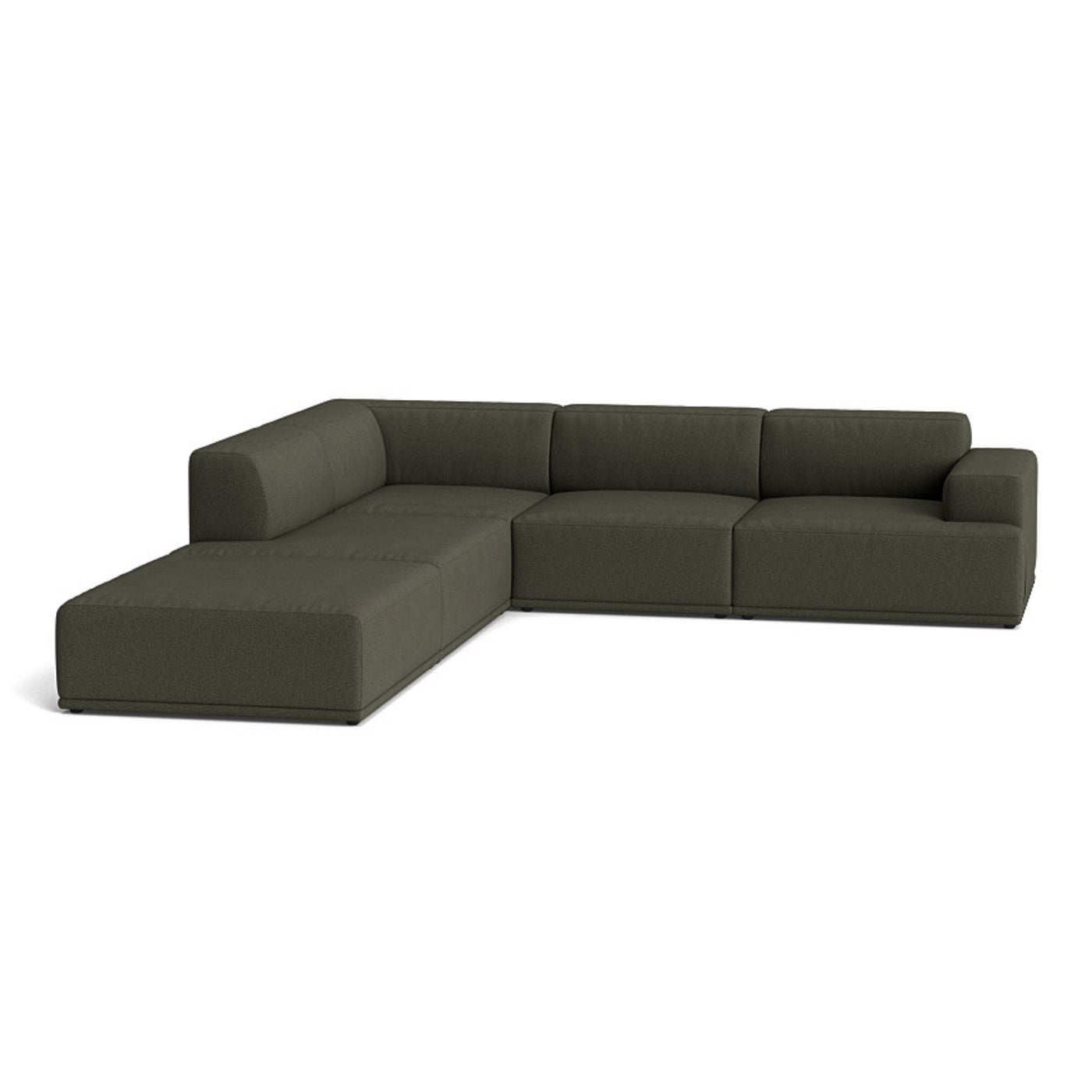 Muuto Connect Soft Modular Corner Sofa, configuration 1. Made-to-order from someday designs. #colour_clay-14