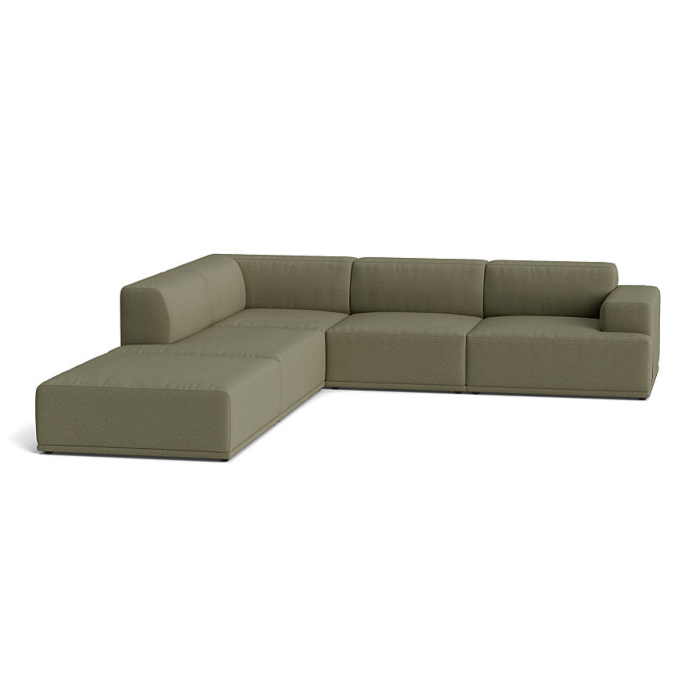 Muuto Connect Soft Modular Corner Sofa, configuration 1. Made-to-order from someday designs. #colour_clay-17
