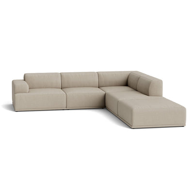 Muuto Connect Soft Modular Corner Sofa, configuration 2. Made-to-order from someday designs. #colour_clay-10