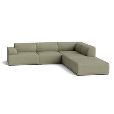 Muuto Connect Soft Modular Corner Sofa, configuration 2. Made-to-order from someday designs. #colour_clay-15