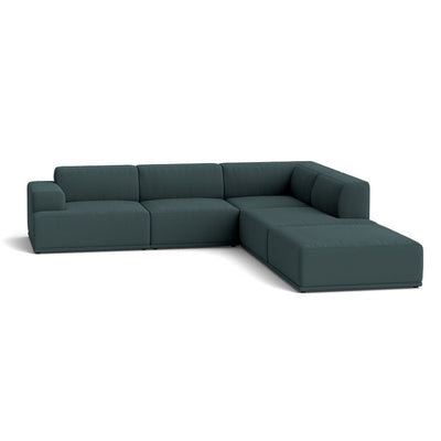 Muuto Connect Soft Modular Corner Sofa, configuration 2. Made-to-order from someday designs. #colour_steelcut-180