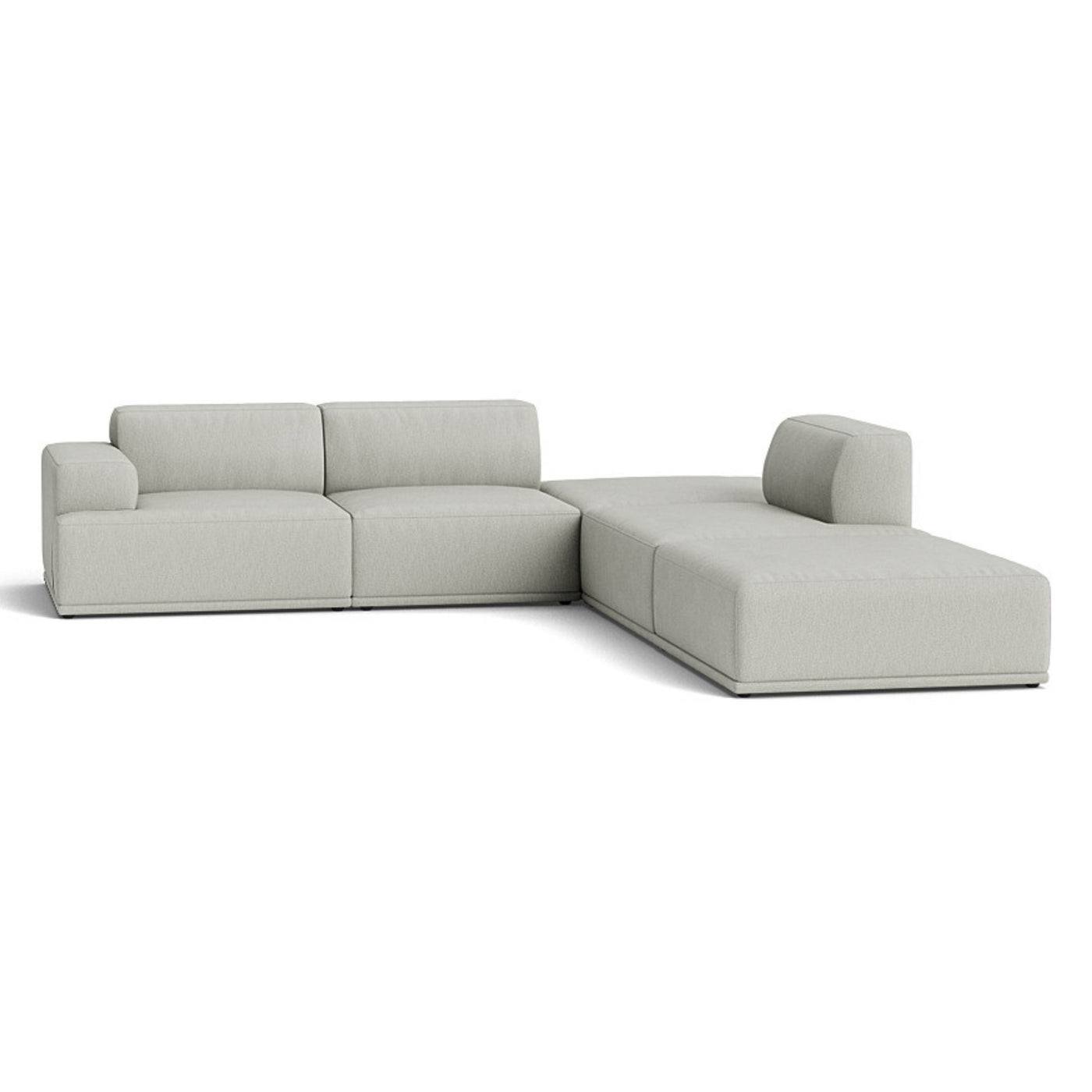Muuto Connect Soft Modular Corner Sofa, configuration 3. made-to-order from someday designs. #colour_clay-12