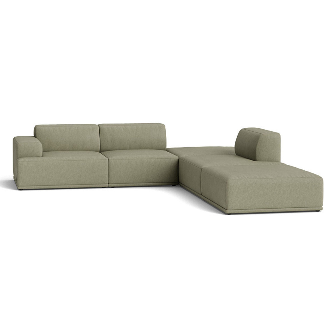 Muuto Connect Soft Modular Corner Sofa, configuration 3. made-to-order from someday designs. #colour_clay-15